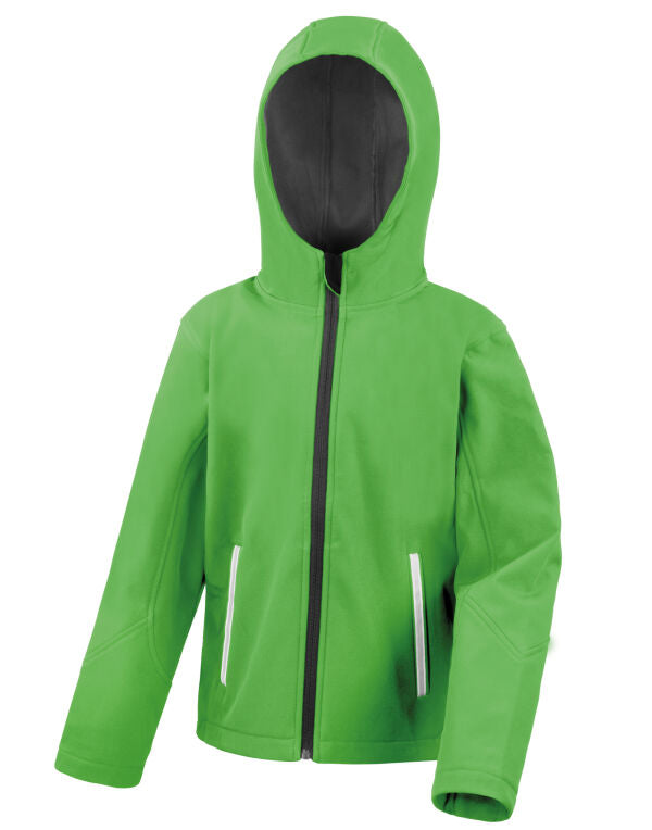 Kids Personalised Softshell Hooded Jacket
