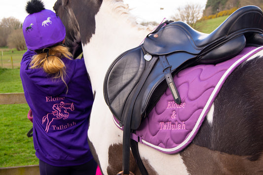 Personalised Wave GP Saddle Cloth