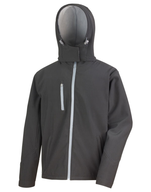 Men's Personalised Soft Shell Hooded Jacket