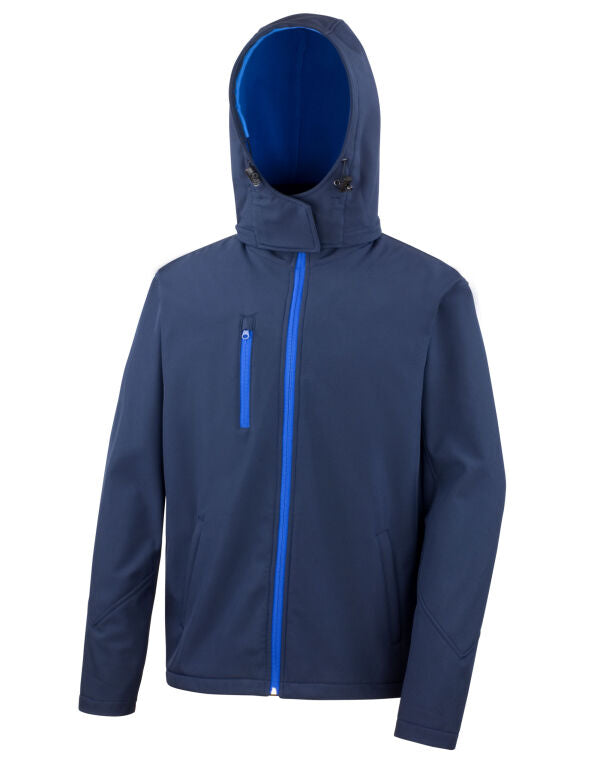 Men's Personalised Soft Shell Hooded Jacket