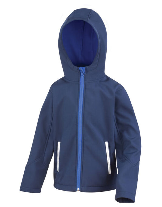 Kids Personalised Softshell Hooded Jacket